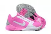 nike kobe 5 protro tennis chaussures sport breast cancer